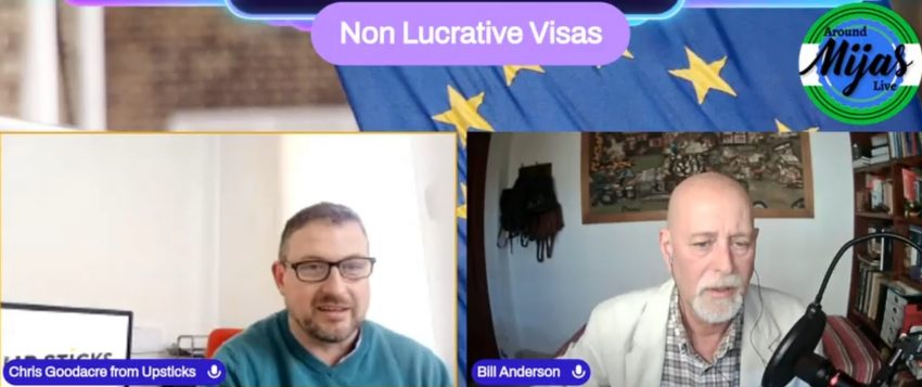 Live with Bill Anderson talking about Non Lucrative Visas