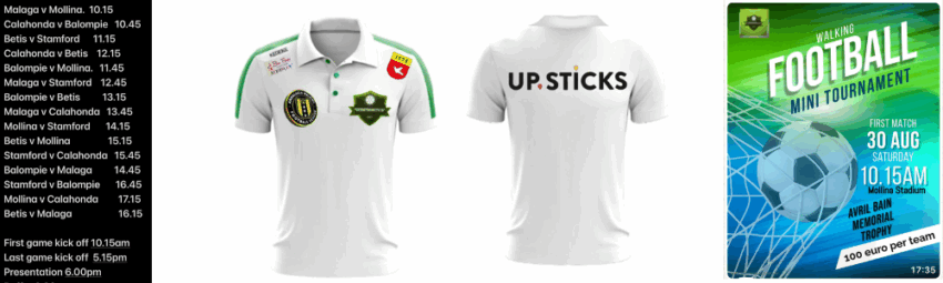 Walking Football Tournament in Mollina – Avril Bain Memorial Trophy 2025