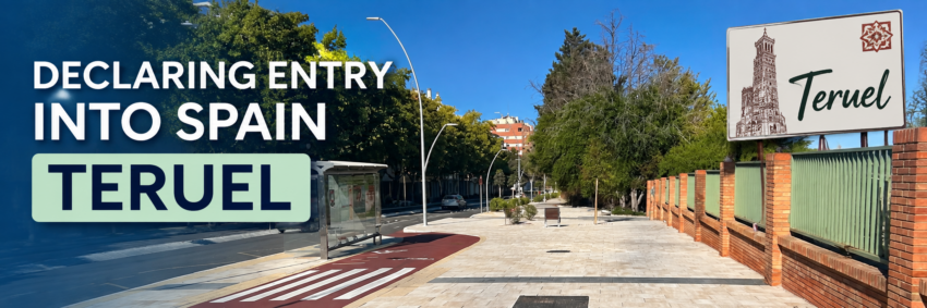 Driving to Spain via Teruel? How to get your Declaration of Entry (DDE)