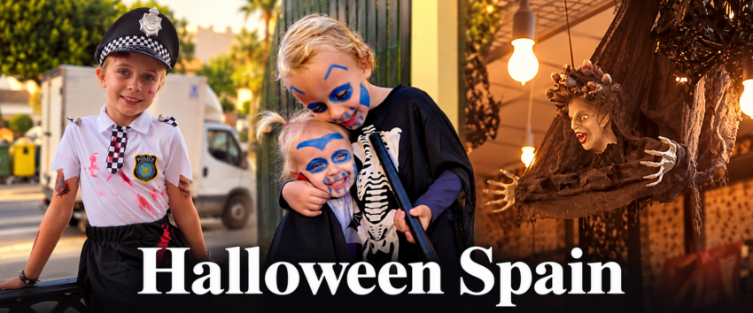 Halloween Spain Family Photo Collage
